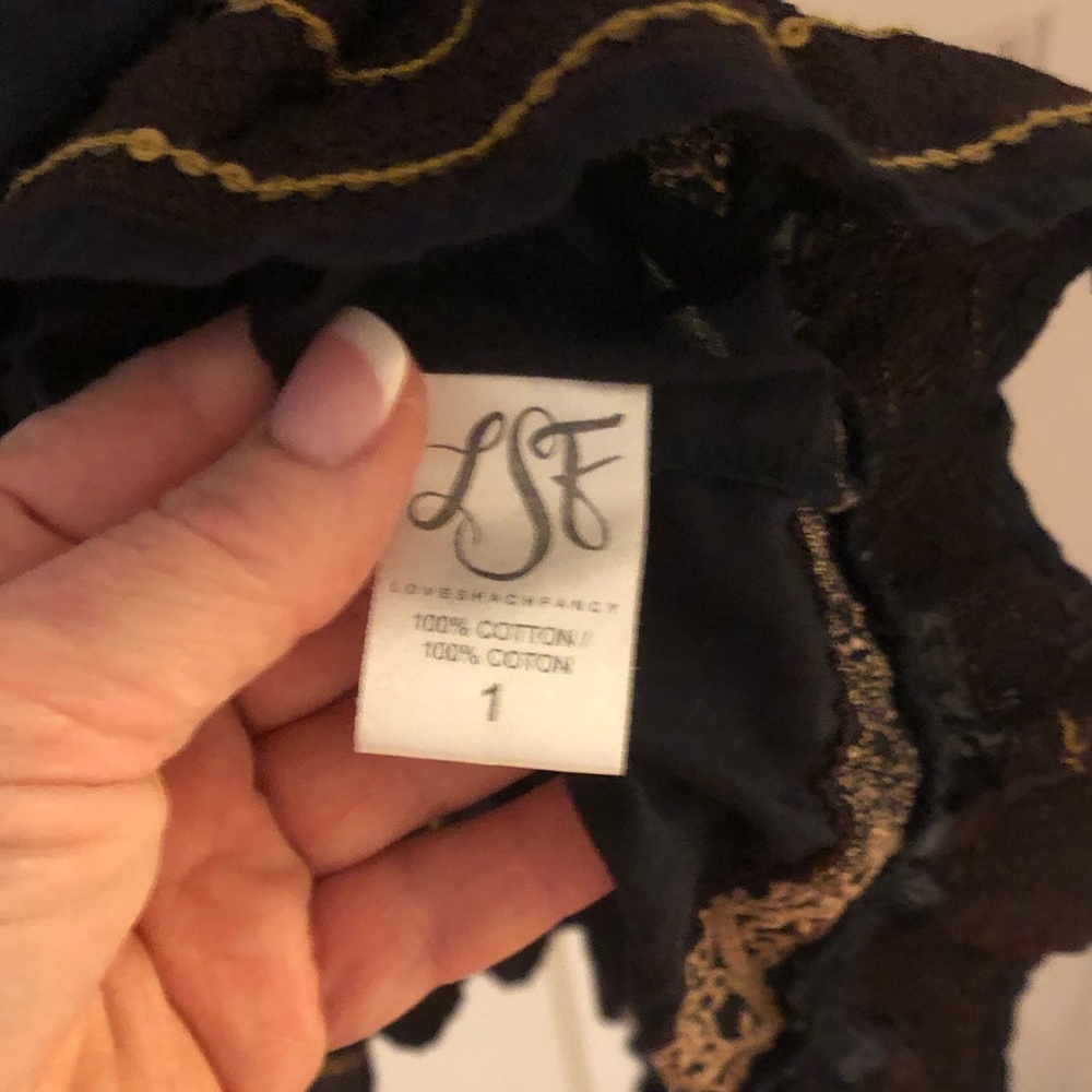LoveShackFancy Agnes dress Navy 1 NWT - Picture 5 of 8